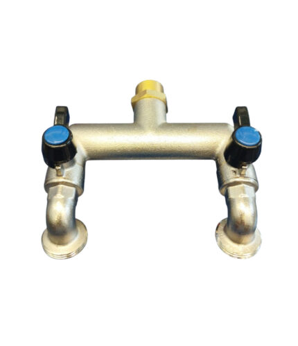 Βρύση-Κολλεκτέρ Μεταλλικό 2 Εξόδων