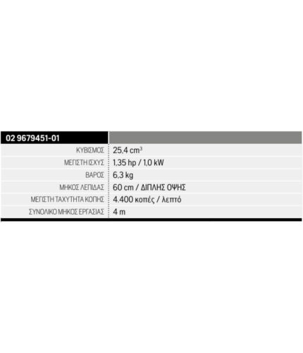 Μπορντουροψάλιδο Βενζίνης Husqvarna 525HE4